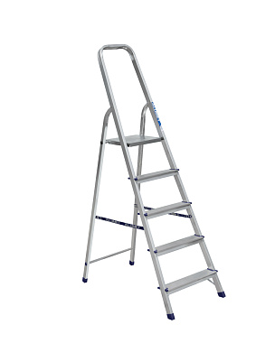 Стремянка алюминиевая 5 ступеней АЛЮМЕТ AM705