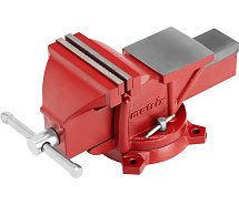 Тиски слесарные 150мм поворотные с наковальней MATRIX 18602