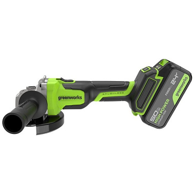 Шлифмашина угловая аккумуляторная GREENWORKS AG590 1х5Ah 3201007CUG