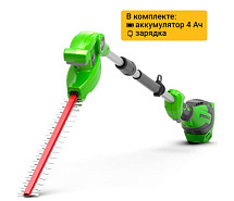 Кусторез штанговый аккумуляторный GREENWORKS G40PHAK4 1х4Ah 2300407/4