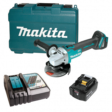 Шлифмашина угловая аккумуляторная MAKITA DGA 504RT 1х5Ah