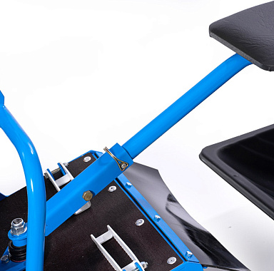 Мотобуксировщик НЕВА МС1-ZS GB225 с санями и сиденьем