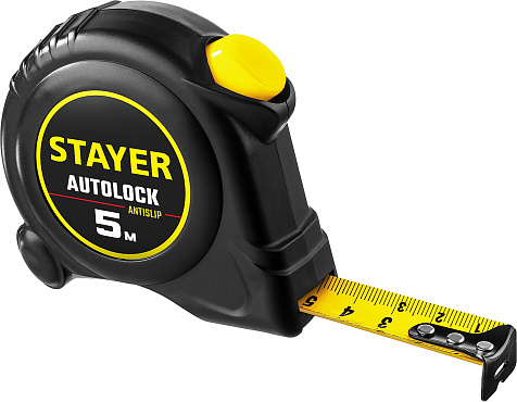 Рулетка 5м х 19мм с автостопом STAYER АutoLock 2-34126-05-19_z02