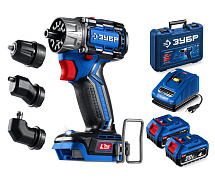 Дрель-шуруповерт аккумуляторная LMS ЗУБР Профи DB-50-42-H3 Компакт Комби 2х4Ah