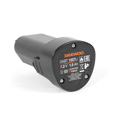 Аккумулятор 7,2V 1,5Ah Li-lon DAEWOO DABT 1507Li