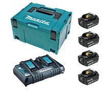 Набор: BL 1850B 18V 5,0Ah Li-ion 4шт + DC 18RD MAKITA MKP3PT184 199591-7