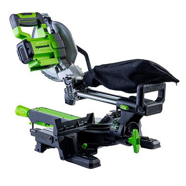 Пила торцовочная аккумуляторная GREENWORKS GD24MS216 1х8Ah 1501707UH