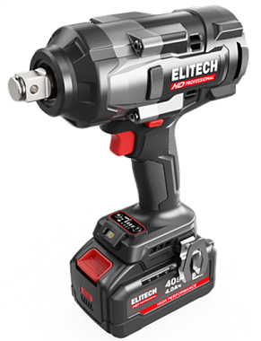 Гайковерт аккумуляторный ELITECH HD CW 4022BL 1х4Ah