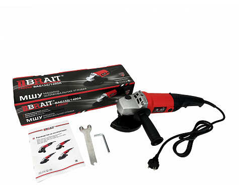 Шлифмашина угловая электрическая BRAIT BAG150/1400A