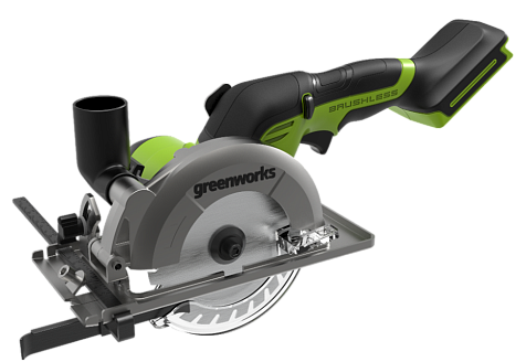 Пила дисковая аккумуляторная GREENWORKS G24MCS без АКБ и ЗУ 1501207