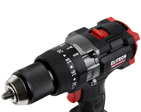 Дрель-шуруповерт ударная аккумуляторная ELITECH CD 20BL2 1х4Ah
