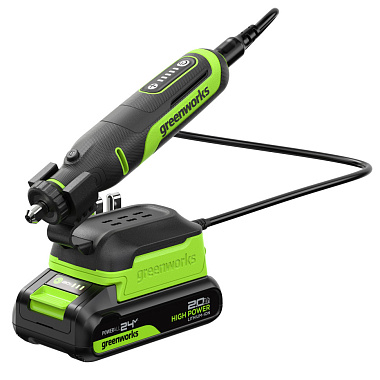 Гравер аккумуляторный GREENWORKS G24RT 1x2Ah 3200807CUA