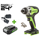 Винтоверт ударный аккумуляторный GREENWORKS GD24ID3 1х2Ah 3802807CUA