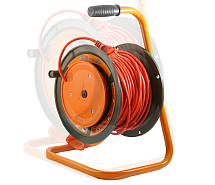 Удлинитель на катушке ПВС 2х0,75 30м с выносной розеткой GLANZEN EB-30-001