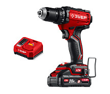 Дрель-шуруповерт аккумуляторная LMS ЗУБР ДБ-65-21 1х2Ah