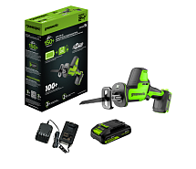 Пила сабельная аккумуляторная GREENWORKS GPT-CRS-25 1x2Ah 1200507CUA