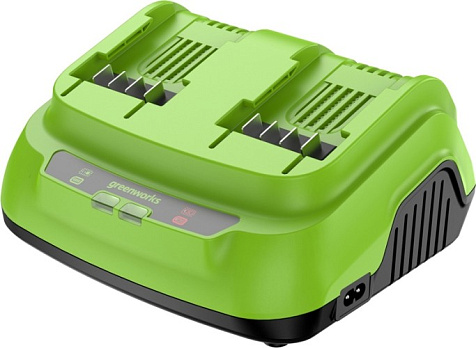 Устройство зарядное 24V 8А для 2-аккумуляторов GREENWORKS G24X2C8 2958807