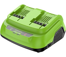 Устройство зарядное 24V 8А для 2-аккумуляторов GREENWORKS G24X2C8 2958807