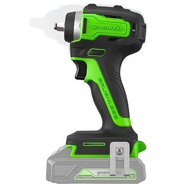 Гайковерт ударный аккумуляторный GREENWORKS G24IW200 1х2Ah 3803607CUA