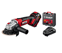 Шлифмашина угловая аккумуляторная ЗУБР УШМ-18-125-41 1х4Ah