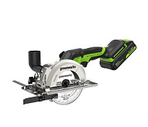 Пила дисковая мини аккумуляторная GREENWORKS G24MCS 1x2Ah 1501207CUA