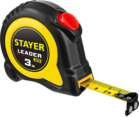 Рулетка 3м х 16мм с автостопом STAYER Leader 3402-3_z02
