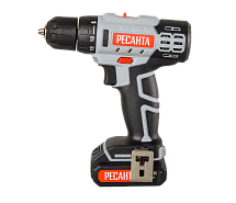 Дрель-шуруповерт аккумуляторная РЕСАНТА ДА-14-2ЛК 2х2Ah 75/14/4