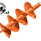 Бур почвенный 2-заходный для мотобура 300x800мм CARVER GDB-300/2