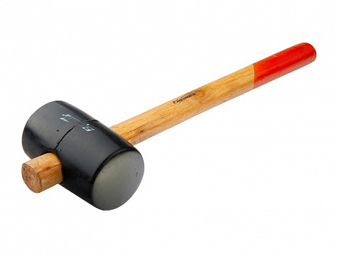 Киянка резиновая (черная) с деревянной ручкой 1130гр SPARTA 11161
