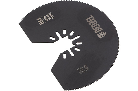 Насадка для МФИ отрезная полукруглая по металлу и дереву 80х1,2мм HSS DENZEL 782301