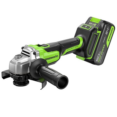 Шлифмашина угловая аккумуляторная GREENWORKS AG590 1х5Ah 3201007CUG
