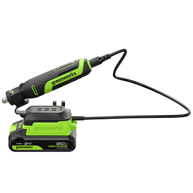 Гравер аккумуляторный GREENWORKS G24RT 1x2Ah 3200807CUA