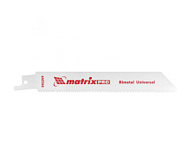 Полотна для сабельной пилы универсальные 125/1,8-2,5мм Bimetal S922VF 2шт MATRIX 782001