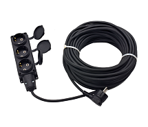 Удлинитель КГ 3х2,5 IP44 50м 3 гнезда GLANZEN EC-50-013