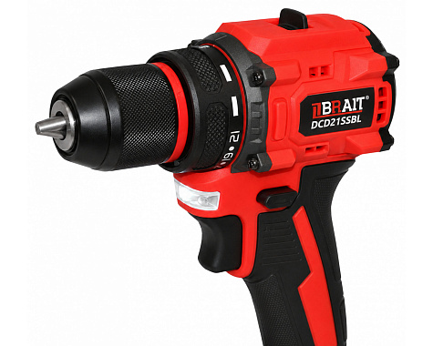 Дрель-шуруповерт аккумуляторная BRAIT DCD21SSBL 2х2Ah
