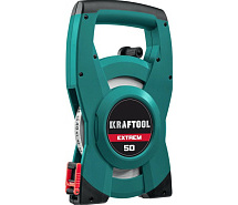 Рулетка-лента мерная 2-стороннее полотно геодезийная 50м KRAFTOOL Extrem 34185-50