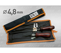 Набор для заточки цепи 325" 4,8мм (обойма, шаблон, нап-ки круглый и плоский) REZER