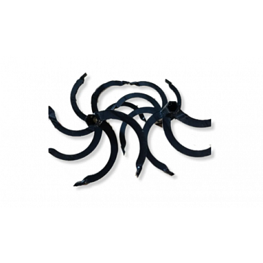 Фрезы культиваторные спиральные вал S32 470/400мм 7 зубов 2шт