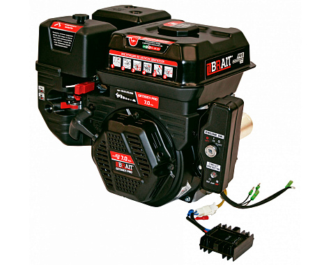 Двигатель бензиновый BRAIT GE720E11 PRO Shineray (7.0л.с.,вал 20мм,эл. стартер,катушка 11А)