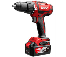 Дрель-шуруповерт аккумуляторная ударная DCK KDJZ05-13 2х4Ah