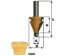 Фреза кромочная фигурная ф35х38мм хв.12мм ЭНКОР