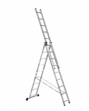 Лестница-стремянка 3-секционная алюминиевая 3х9 АЛЮМЕТ H3 5309
