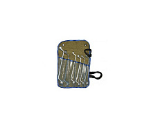 Набор ключей накидных коленчатых 8-19мм 6шт оцинкованных ТУ(40Х) КГН 6 в сумке КЗСМИ