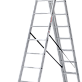 Лестница-стремянка 3-секционная алюминиевая Новая Высота NV1230 3х10