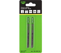 Пилки по дереву для лобзика 75/100х2,5мм HCS T101BR 2шт D.BOR D-105-100C1R-02