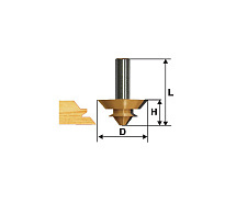 Фреза комбинир.универсальная ф50.8х22.2мм хв.12мм ЭНКОР