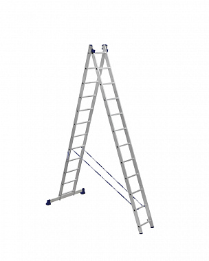 Лестница-стремянка 2-секционная алюминиевая 2х12 АЛЮМЕТ H2 5212