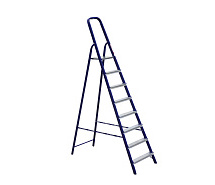 Стремянка стальная 8 ступеней профиль 40х20мм АЛЮМЕТ M8408