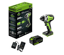 Винтоверт ударный аккумуляторный GREENWORKS GD24ID3 1х4Ah 3802807CUB