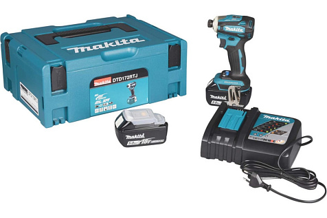 Шуруповерт ударный аккумуляторный MAKITA DTD 172RTJ 2x5Ah
